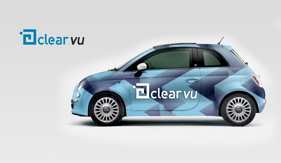 logotyp a CI pro firmu Clear vu