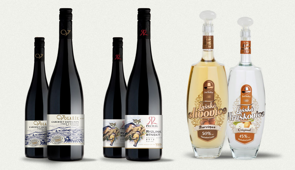 packaging Design pro síť vinoték Víno & Destiláty